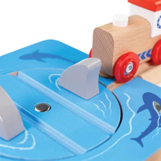 Bigjigs Rail - Örvény cápákkal - JátékManufaktúra
