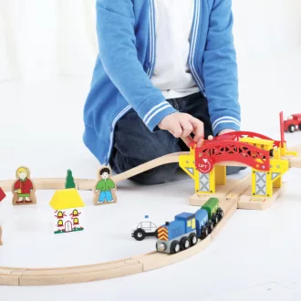 Bigjigs Rail - Emelőhíd - JátékManufaktúra