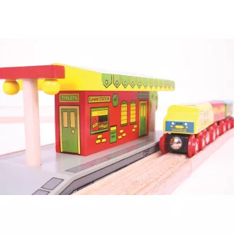 Bigjigs Rail - Vidéki vasútállomás - JátékManufaktúra