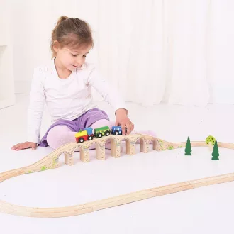 Bigjigs Rail - Hosszú vasúti híd - JátékManufaktúra