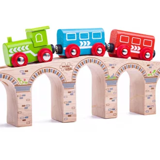 Bigjigs Rail - Hosszú vasúti híd - JátékManufaktúra