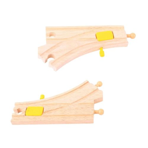 Bigjigs Rail PrehadzovateÄ¾nÃ¡ vÃ½hybka 2 ks