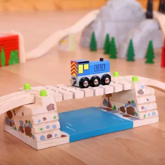 Bigjigs Rail - Függőhíd a folyó felett - JátékManufaktúra