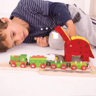 Bigjigs Rail - Dínó daru - JátékManufaktúra