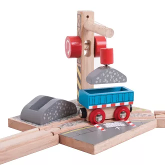 Bigjigs Rail - Kavicsrakodó daru - JátékManufaktúra