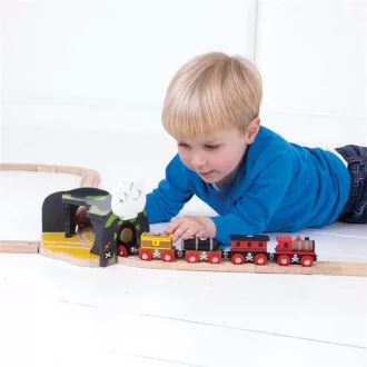 Bigjigs Rail - Koponyás barlang váltós alagút - JátékManufaktúra