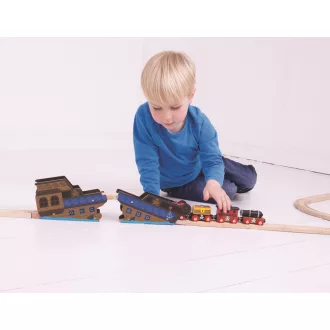 Bigjigs Rail - Hajóroncs híd - JátékManufaktúra
