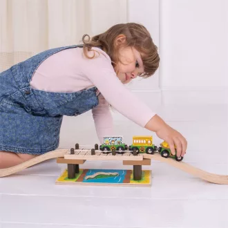 Bigjigs Rail - Szafari híd - JátékManufaktúra