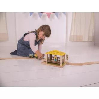 Bigjigs Rail - Szafari megálló - JátékManufaktúra