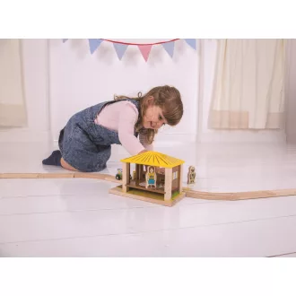 Bigjigs Rail - Szafari megálló - JátékManufaktúra