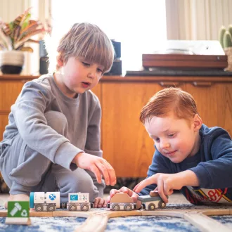 Bigjigs Rail - Újrahasznosító konténer - JátékManufaktúra