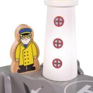 Bigjigs Rail - Alagút világítótoronnyal és heliporttal - JátékManufaktúra