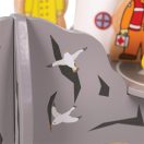 Bigjigs Rail - Alagút világítótoronnyal és heliporttal - JátékManufaktúra