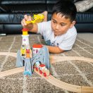 Bigjigs Rail - Alagút világítótoronnyal és heliporttal - JátékManufaktúra