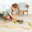 Bigjigs Rail - Pajtás épület a síneken - JátékManufaktúra