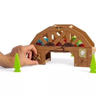 Bigjigs Rail - Fa felvonóhíd - JátékManufaktúra