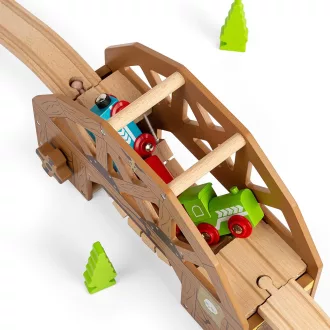 Bigjigs Rail - Fa felvonóhíd - JátékManufaktúra