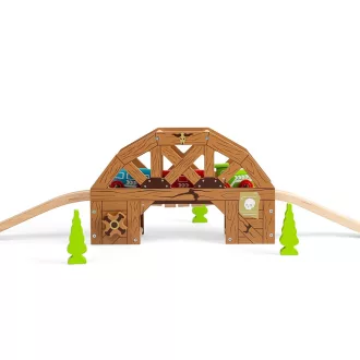 Bigjigs Rail - Fa felvonóhíd - JátékManufaktúra