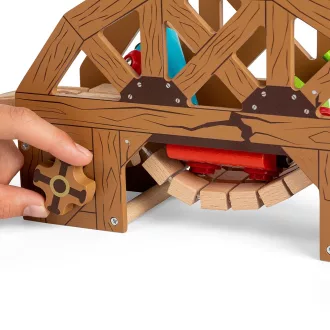 Bigjigs Rail - Fa felvonóhíd - JátékManufaktúra