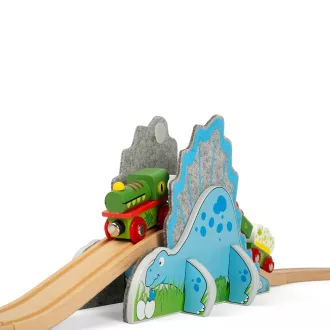 Bigjigs Rail - Dínó alagút - JátékManufaktúra