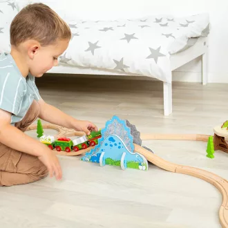 Bigjigs Rail - Dínó alagút - JátékManufaktúra