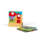 Bigjigs Rail - Vidámparki fa vonatpálya 54 db - JátékManufaktúra