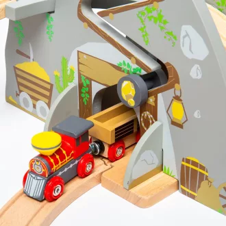 Bigjigs Rail - Vadnyugati fa vonatpálya 62 db - JátékManufaktúra