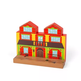 Bigjigs Rail - Vadnyugati fa vonatpálya 62 db - JátékManufaktúra
