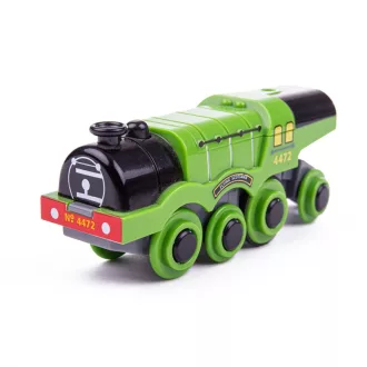 Bigjigs Rail - Elektromos mozdony Flying Scotsman zöld - JátékManufaktúra