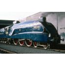 Bigjigs Rail - Fa mozdony replika Mallard + 3 sín - JátékManufaktúra