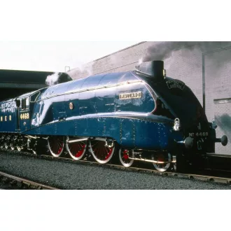Bigjigs Rail - Fa mozdony replika Mallard + 3 sín - JátékManufaktúra