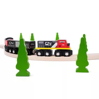 Bigjigs Rail - CN tehervonat + sínek - JátékManufaktúra