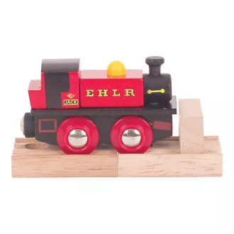 Bigjigs Rail - Fa mozdony replika EHLR Jack - JátékManufaktúra