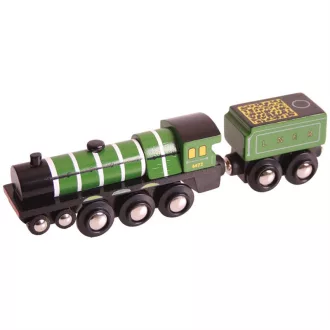 Bigjigs Rail - Fa mozdony replika Flying Scotsman - JátékManufaktúra