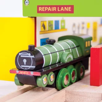 Bigjigs Rail - Fa mozdony replika Flying Scotsman - JátékManufaktúra