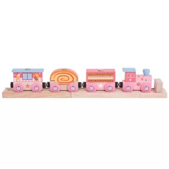 Bigjigs Rail - Édes expressz + 3 sín - JátékManufaktúra