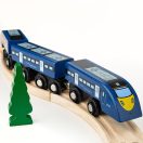 Bigjigs Rail - High Speed 1 gyorsvonat kék - JátékManufaktúra