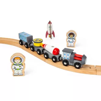Bigjigs Rail Drevený vesmírny vláčik