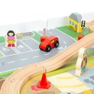 Bigjigs Rail - Fa vonatpálya asztallal - JátékManufaktúra