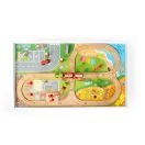 Bigjigs Rail - Fa vonatpálya asztallal - JátékManufaktúra