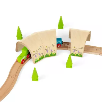 Bigjigs Rail - Ívelt alagút - JátékManufaktúra