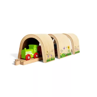 Bigjigs Rail - Ívelt alagút - JátékManufaktúra