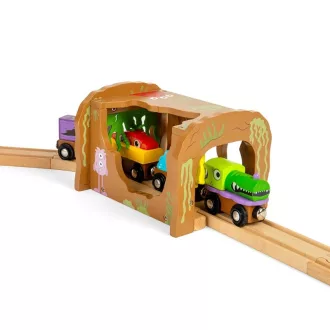Bigjigs Rail - Fa alagút Szörnyek - JátékManufaktúra