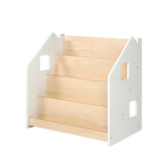 BusyKids - Könyvtartó állvány, fehér - JátékManufaktúra