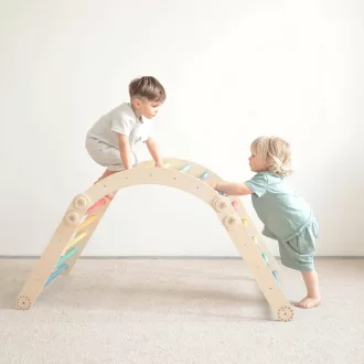 BusyKids - Nagy összecsukható mászókészlet, szivárvány - JátékManufaktúra