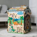 BusyKids - Activity board házikó: Dínó - JátékManufaktúra