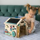 BusyKids - Activity board házikó Mini - JátékManufaktúra