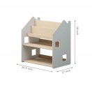 BusyKids - Polc játékokhoz és könyvekhez, fehér - JátékManufaktúra