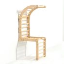 BusyKids - Fa bordásfal húzódzkodó rúddal, natúr (kezeletlen) - JátékManufaktúra