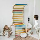 BusyKids - Fa bordásfal húzódzkodóval szivárvány - JátékManufaktúra